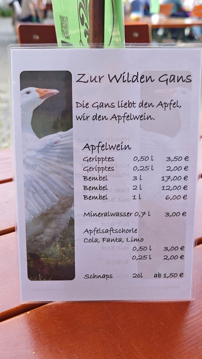 Zur Wilden Gans Photo Menu 1