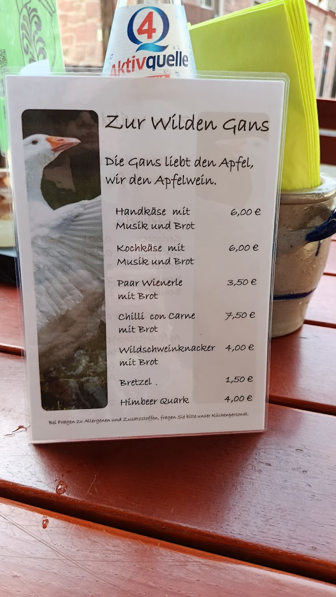 Zur Wilden Gans Photo Menu 2
