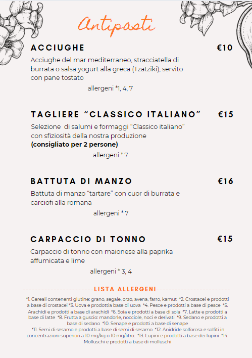 Trattoria Contemporanea Photo Menu 3