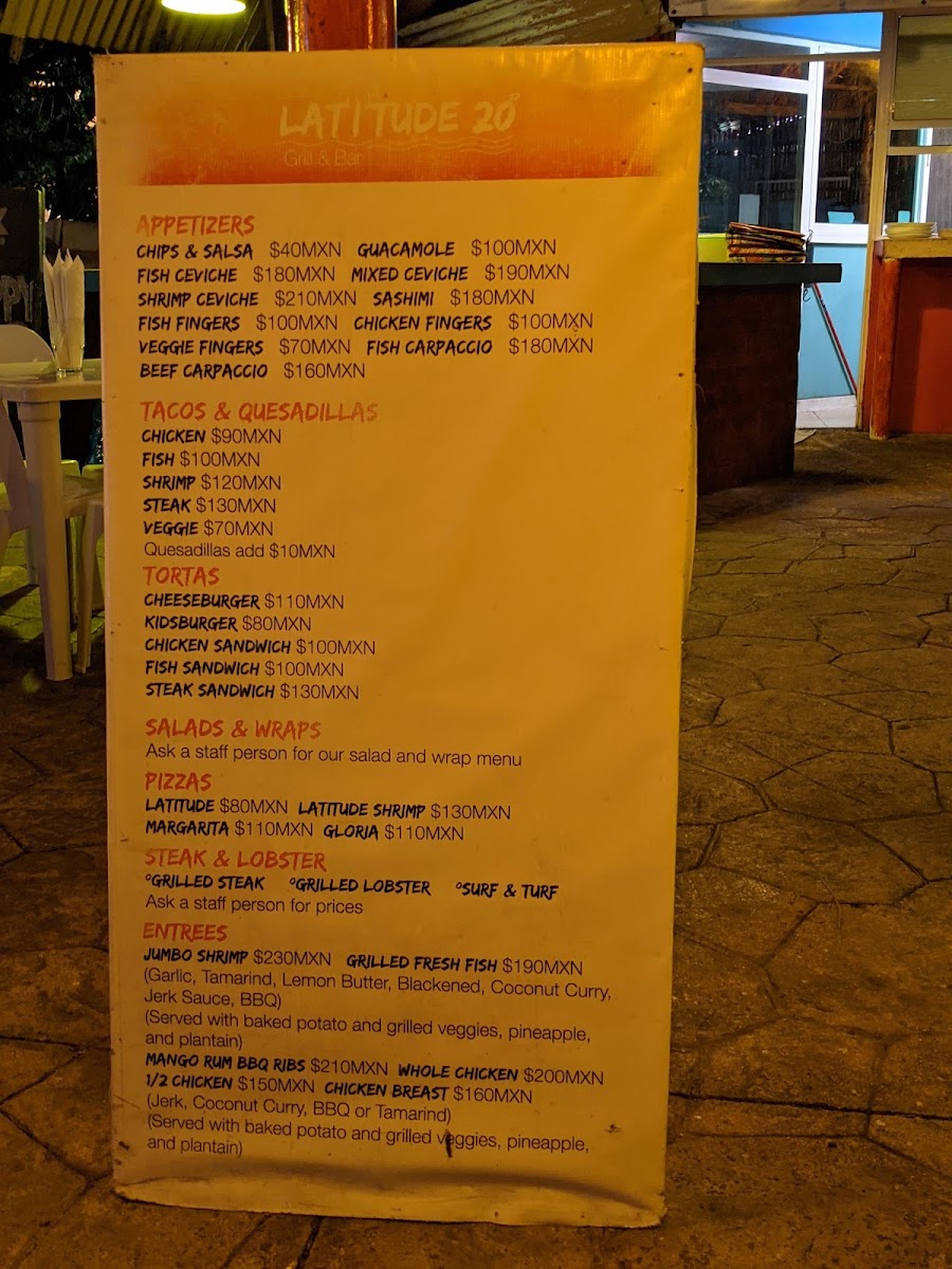 Restaurant Latitude 20 Photo Menu 5