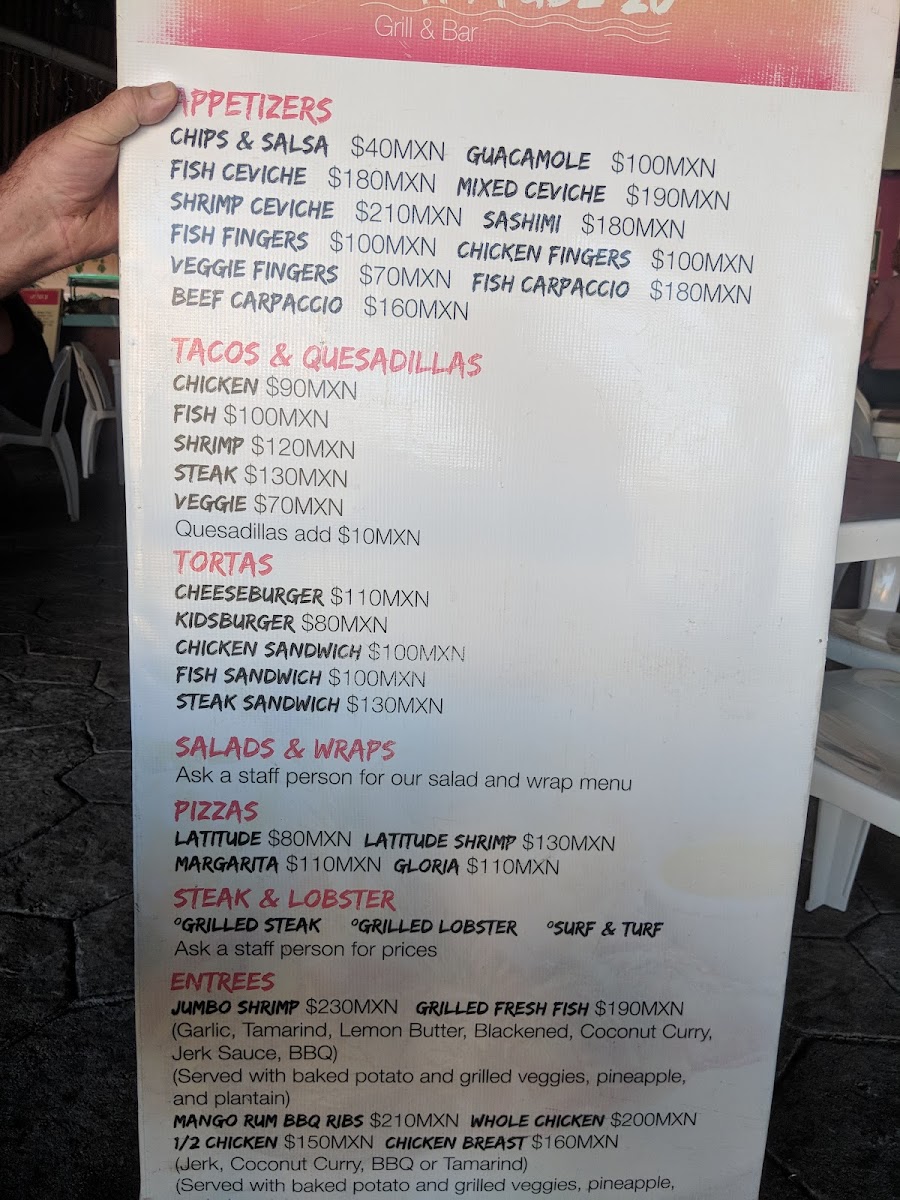 Restaurant Latitude 20 Photo Menu 8
