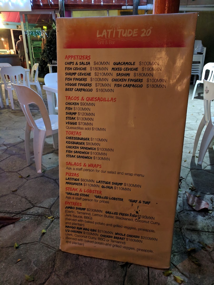 Restaurant Latitude 20 Photo Menu 9