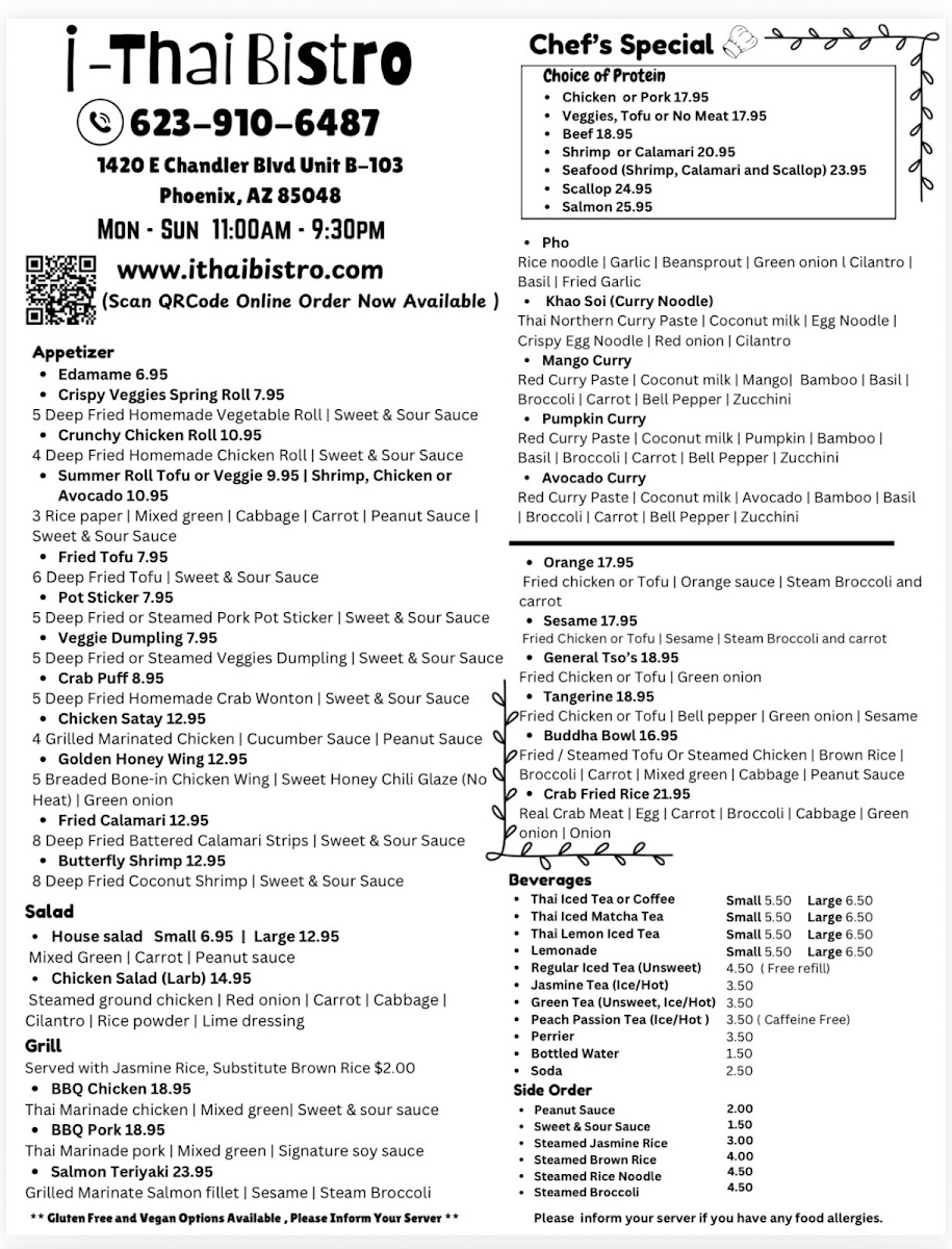 i-Thai Bistro Photo Menu 3