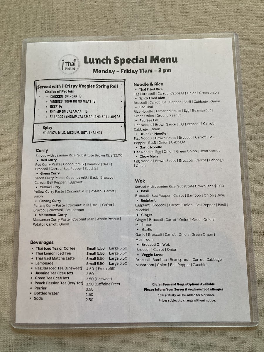 i-Thai Bistro Photo Menu 8