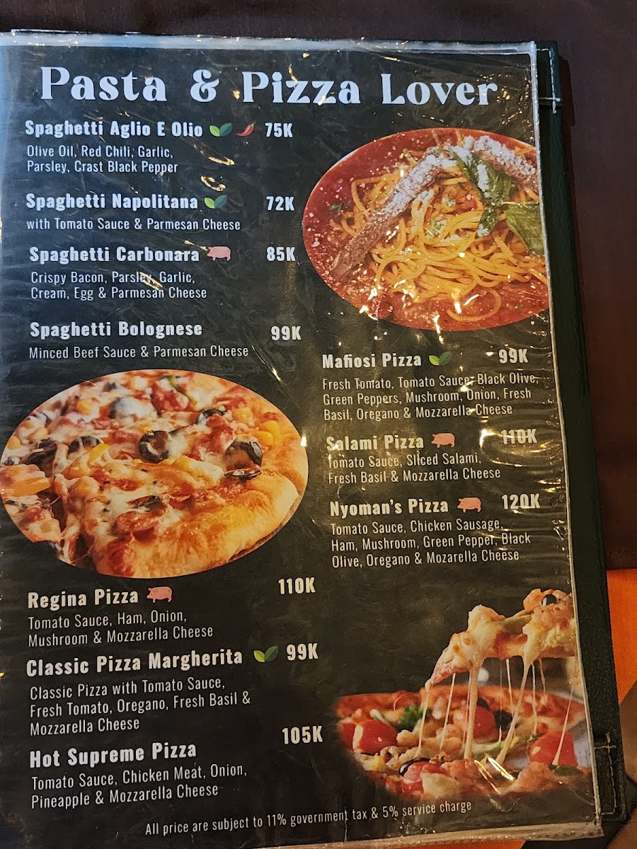 Nyoman's Beer Garden Bar & Restaurant Photo Menu 1