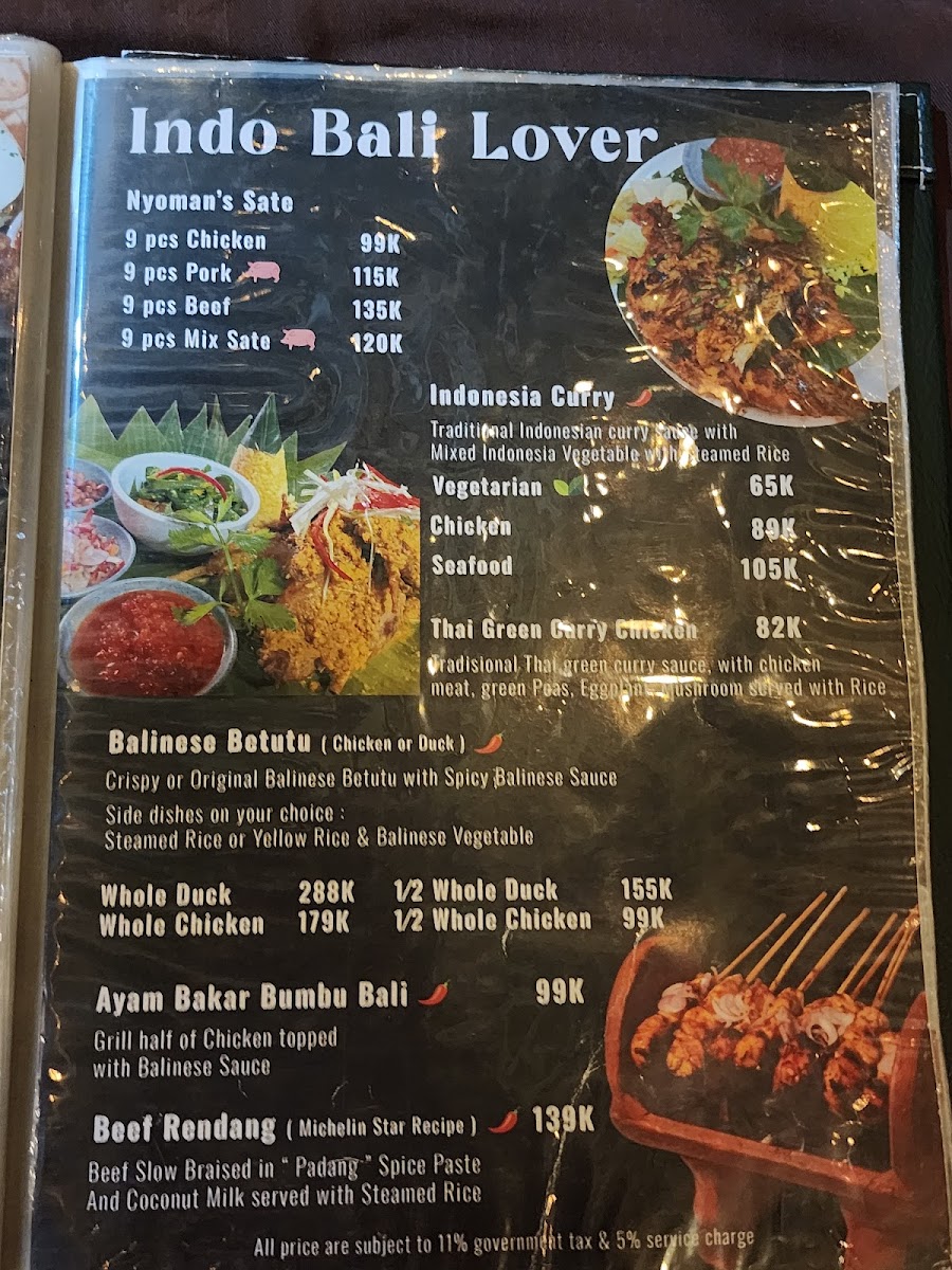 Nyoman's Beer Garden Bar & Restaurant Photo Menu 3