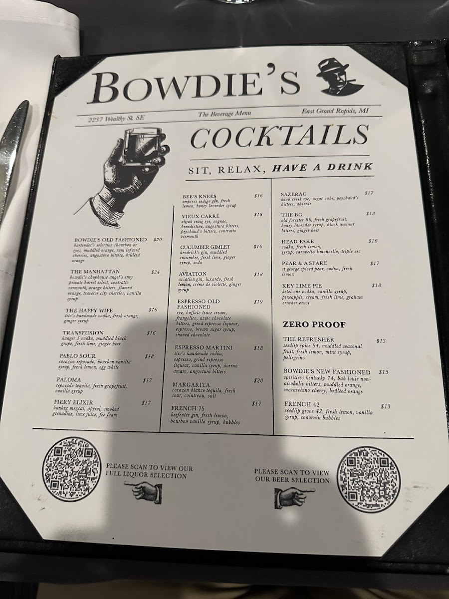 Bowdie’s Chophouse Photo Menu 2