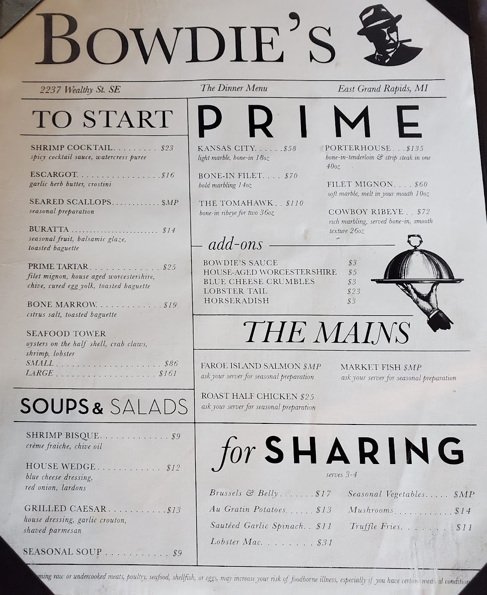 Bowdie’s Chophouse Photo Menu 6