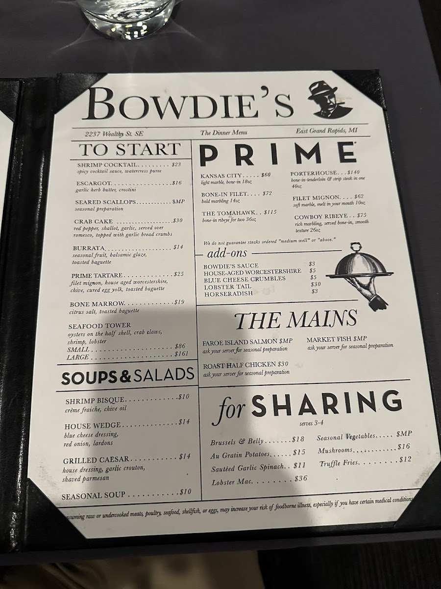 Bowdie’s Chophouse Photo Menu 9