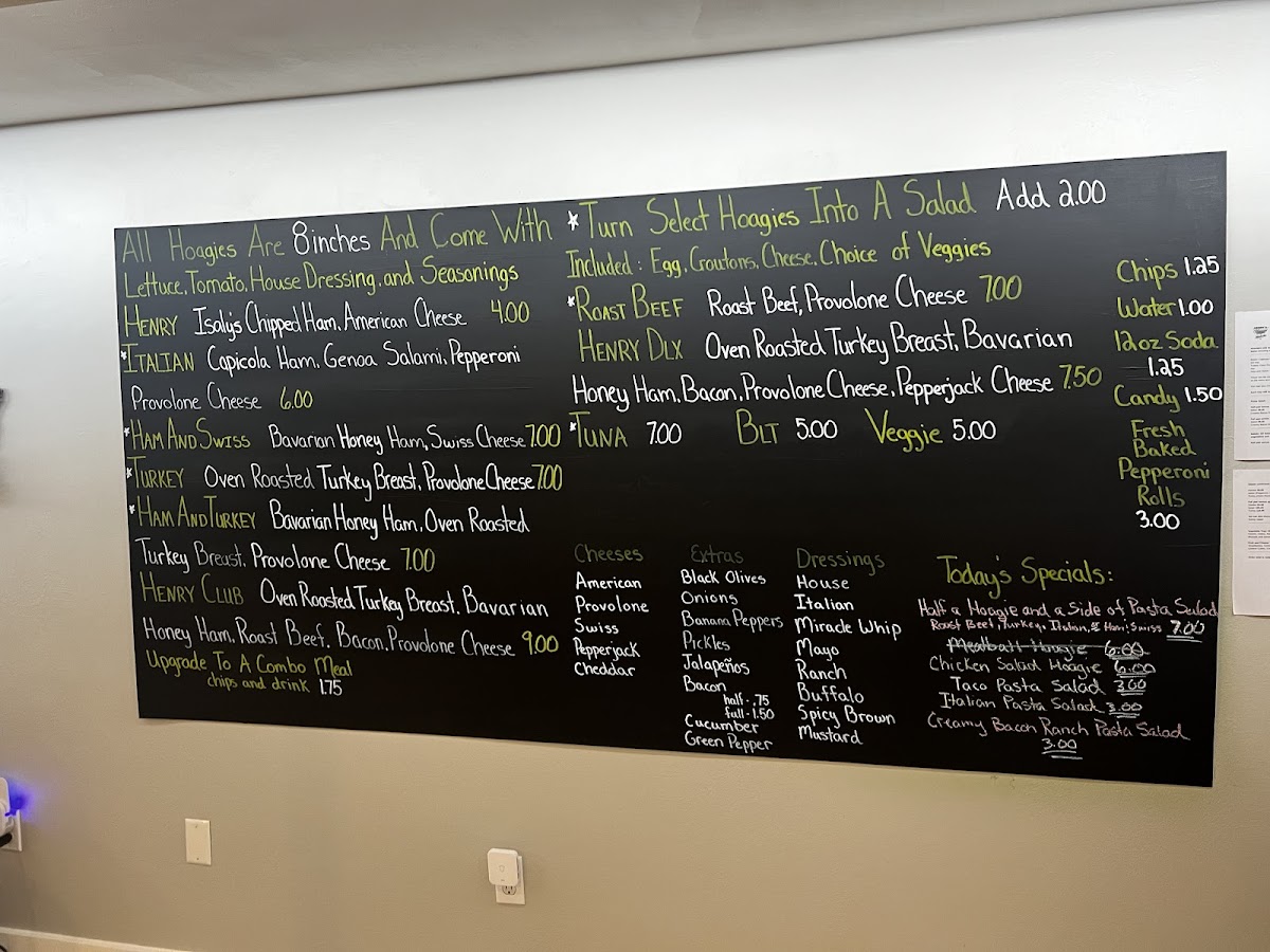 Henry's Hoagies Photo Menu 4