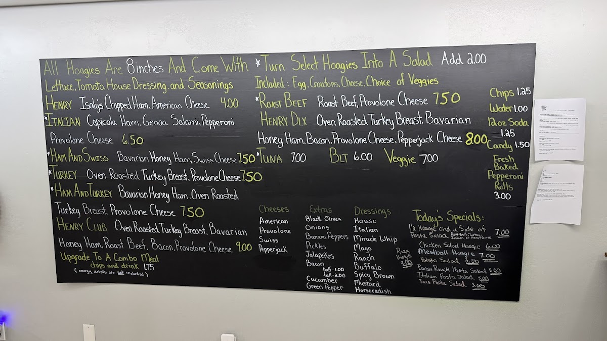 Henry's Hoagies Photo Menu 6