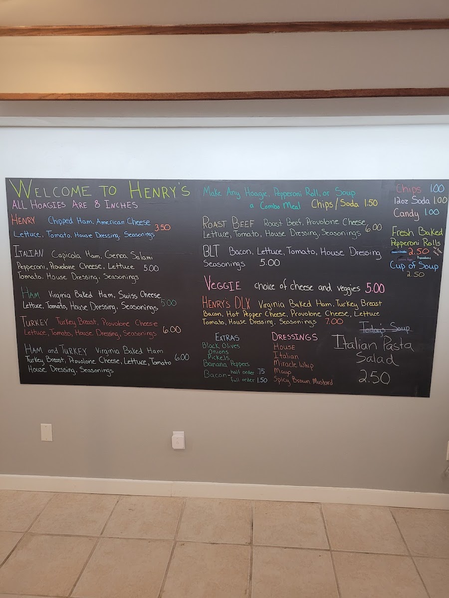 Henry's Hoagies Photo Menu 7