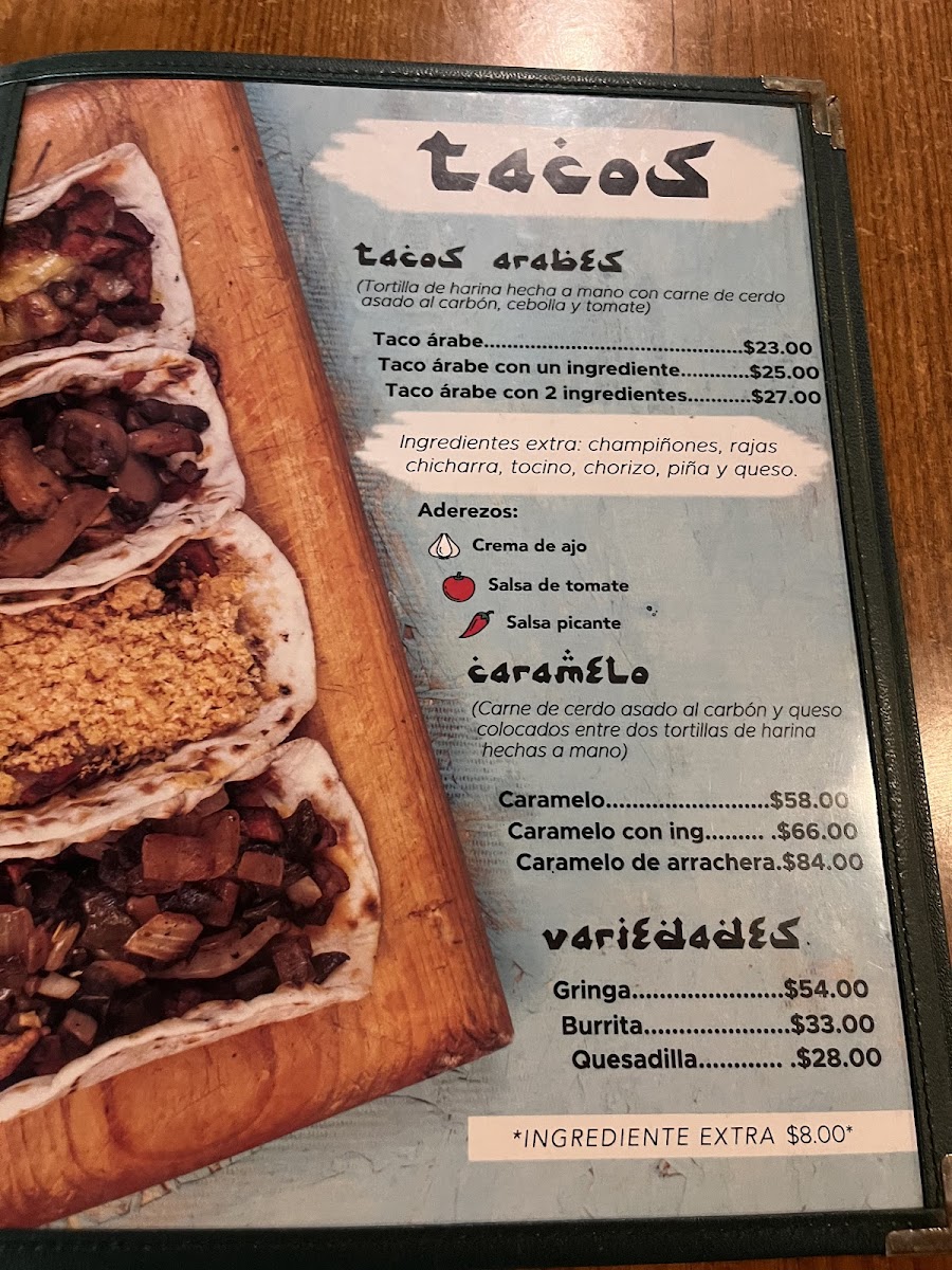 Taco árabe Av. Yucatán Photo Menu 3
