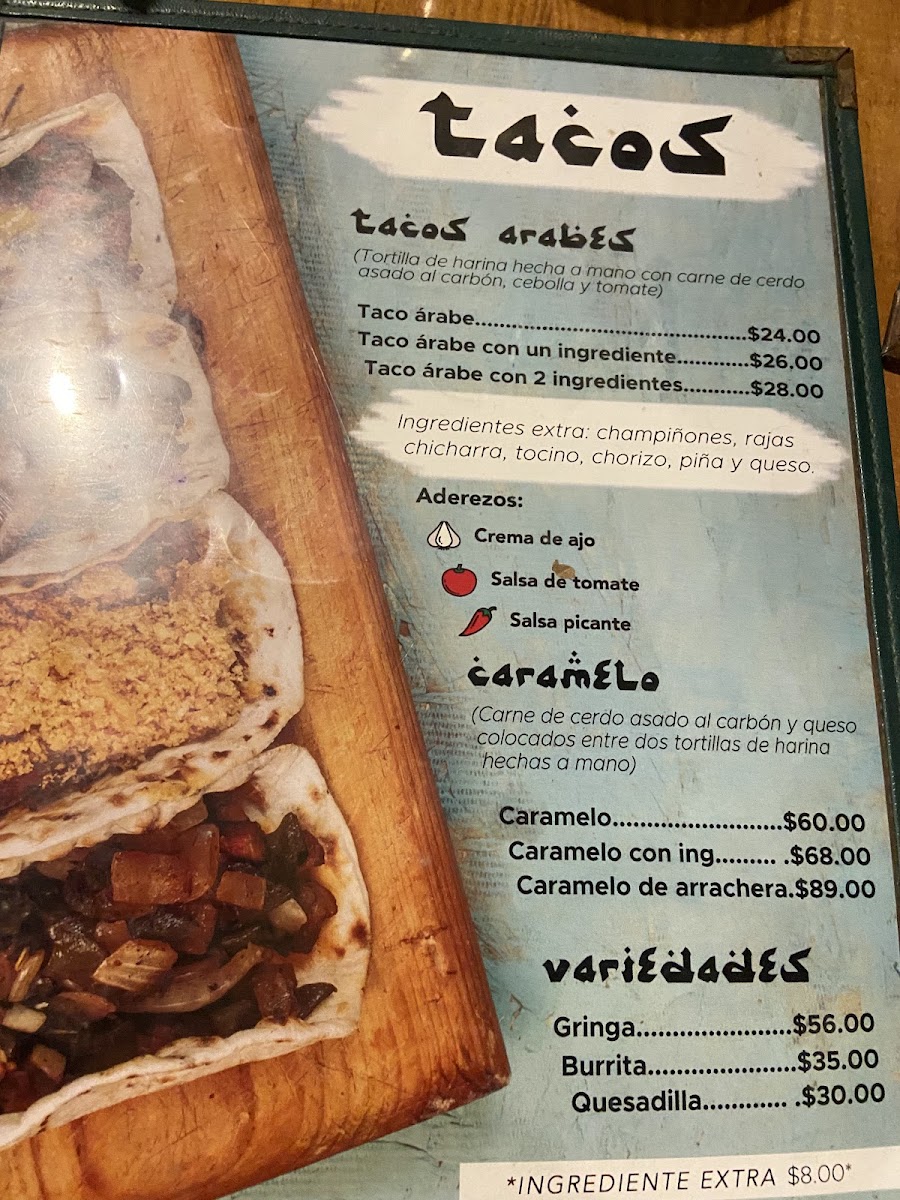 Taco árabe Av. Yucatán Photo Menu 4