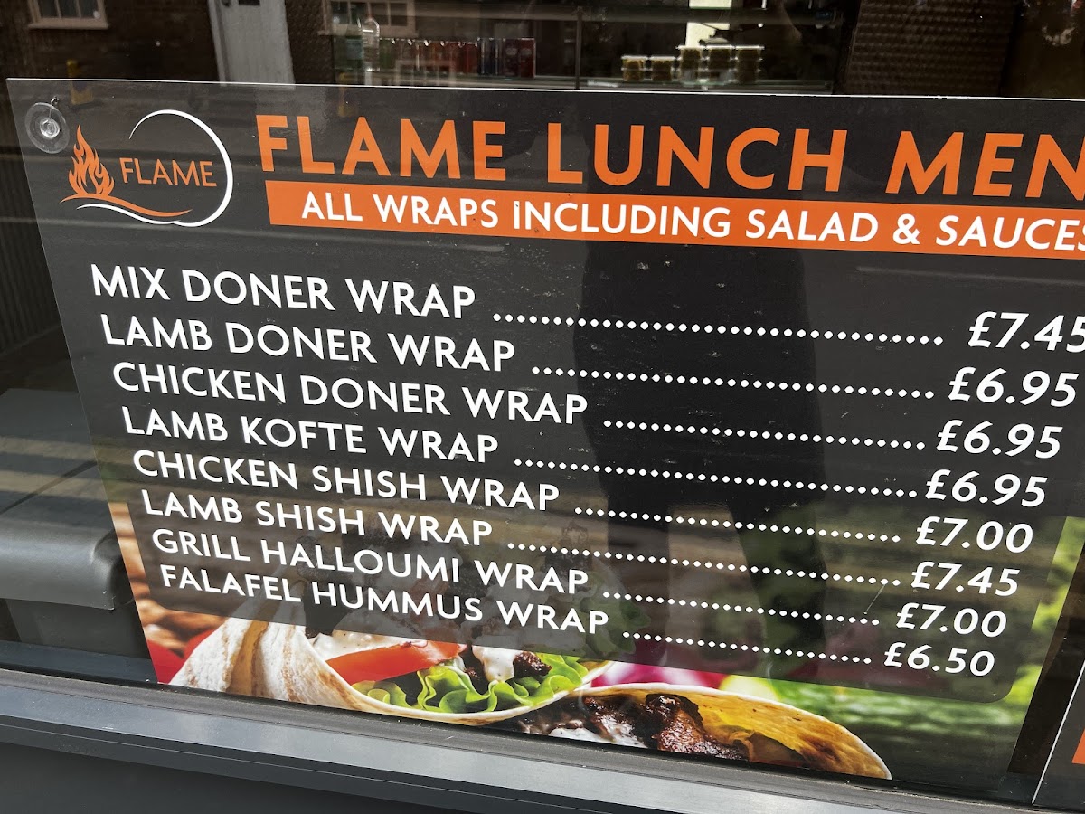 Flames & fries Photo Menu 1