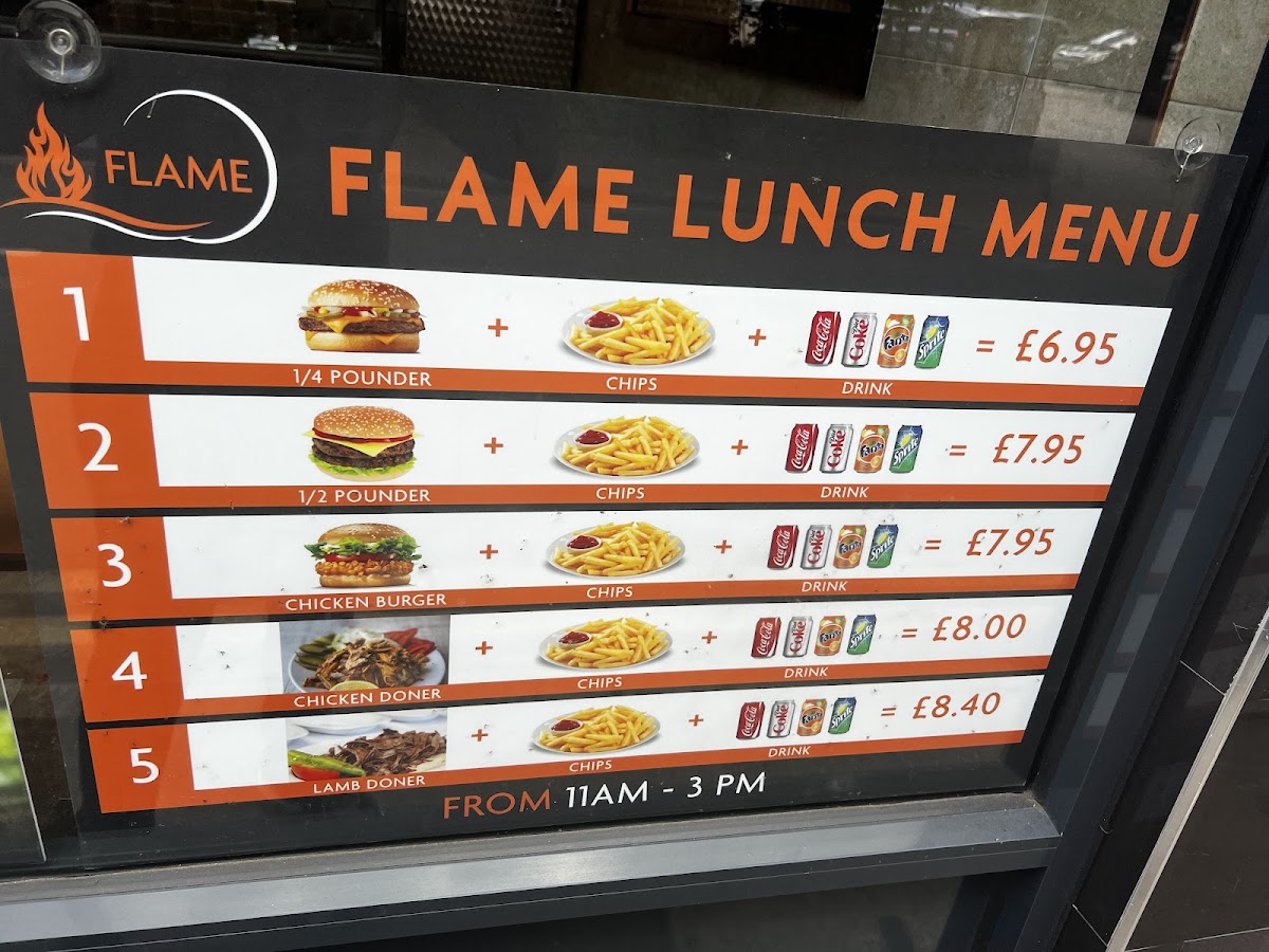Flames & fries Photo Menu 2