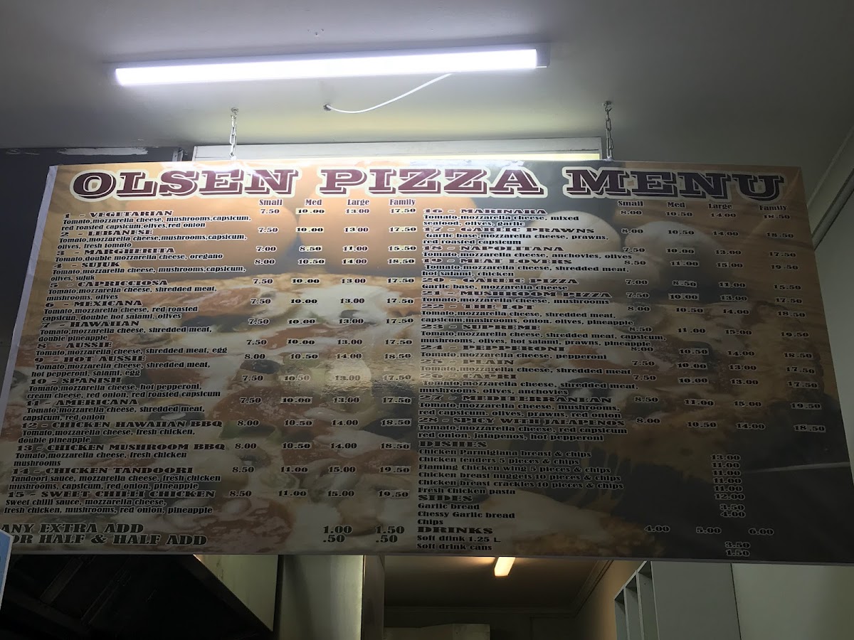Olsen Pizza Photo Menu 4