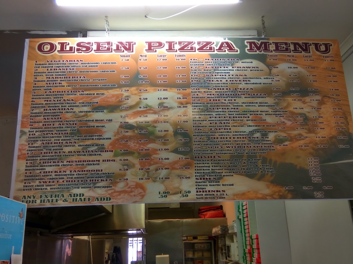 Olsen Pizza Photo Menu 5