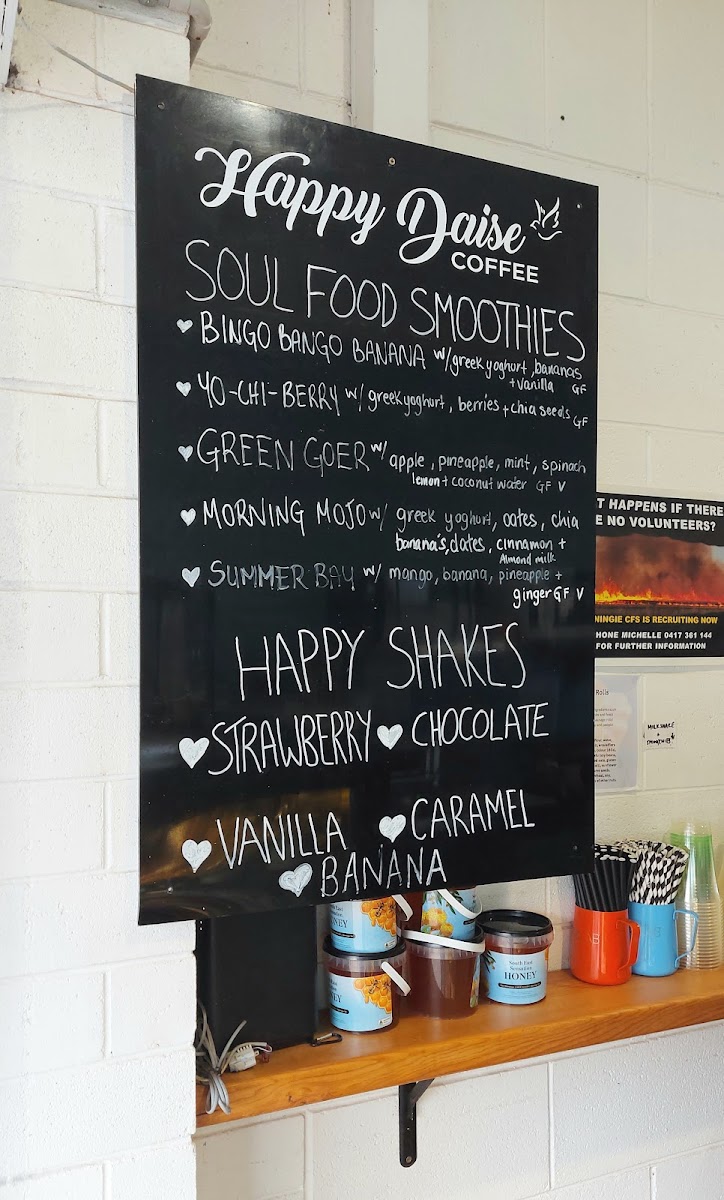 Happy Daise Coffee Photo Menu 1