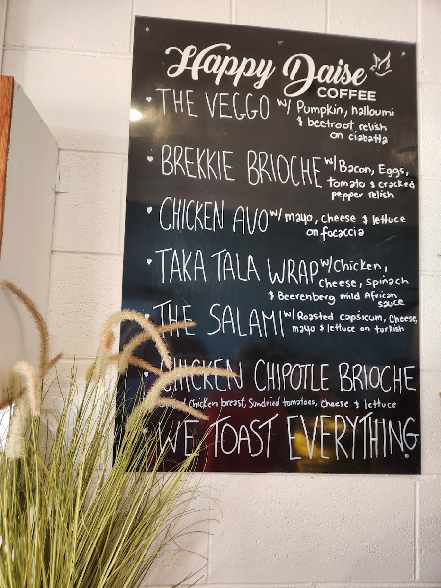 Happy Daise Coffee Photo Menu 2