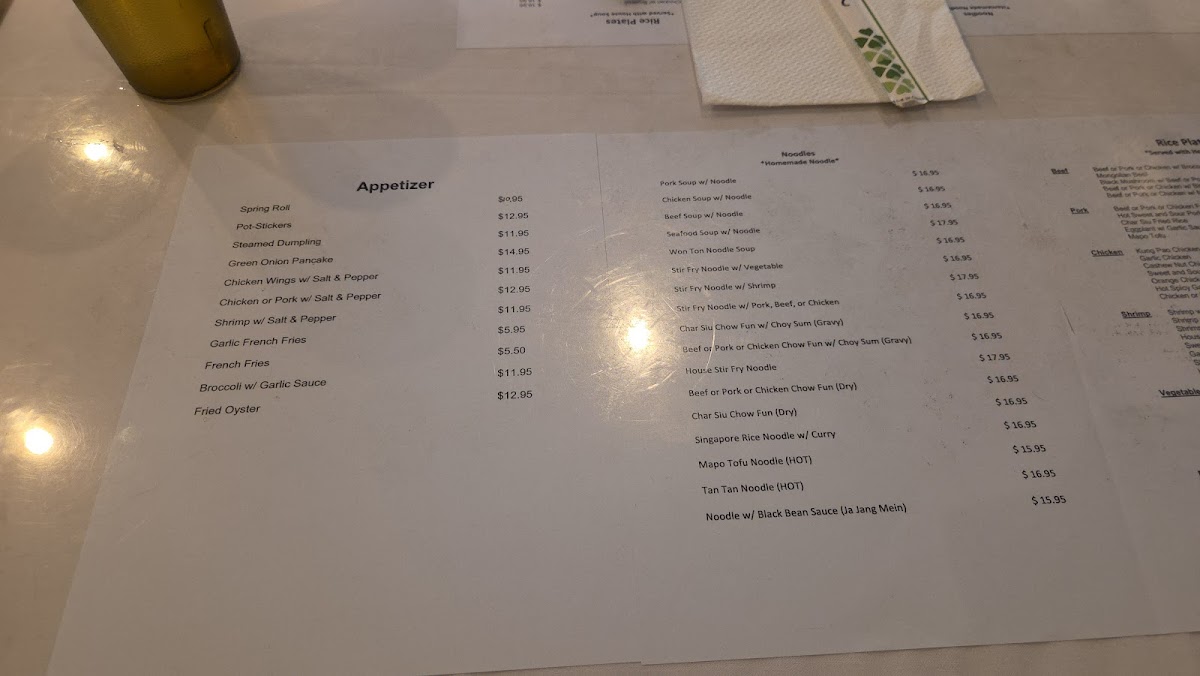 The Mandarin Restaurant Photo Menu 2