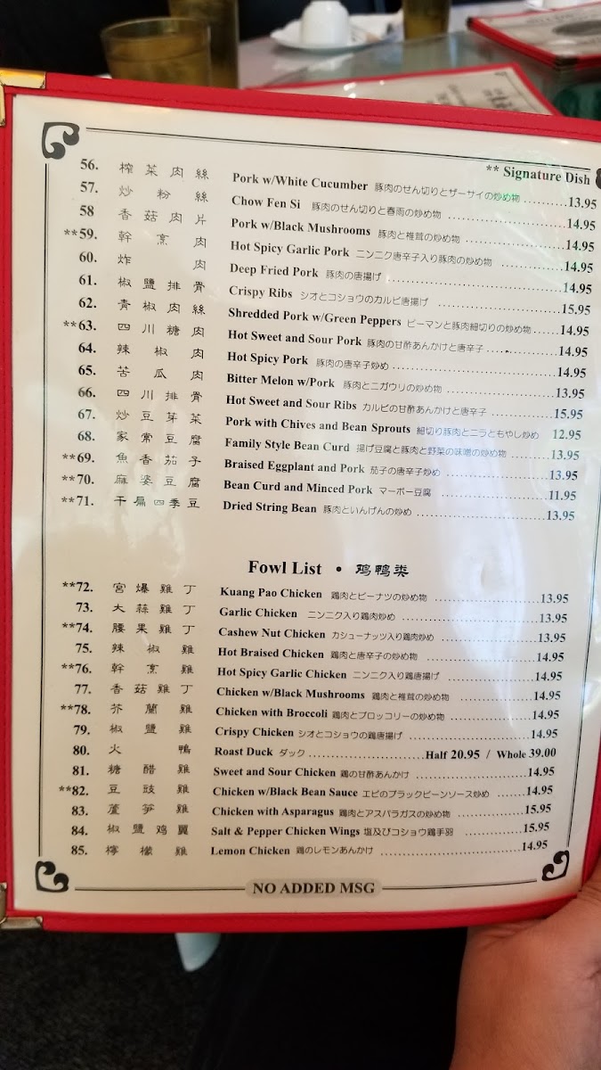 The Mandarin Restaurant Photo Menu 9