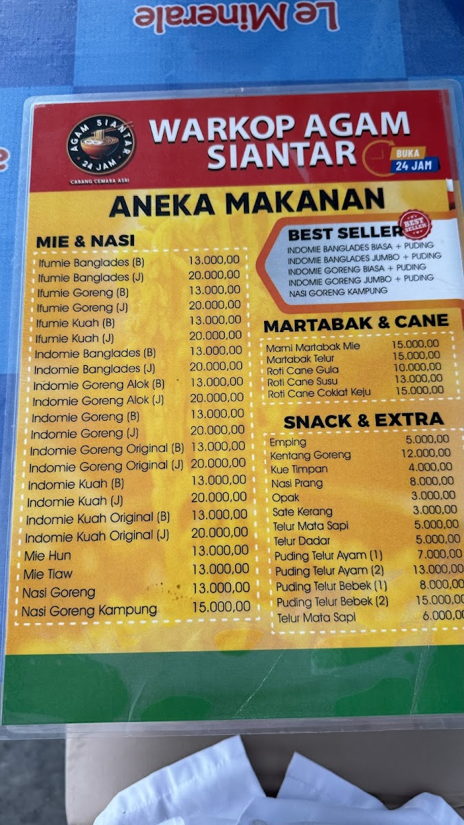Warkop Agam Siantar Photo Menu 10