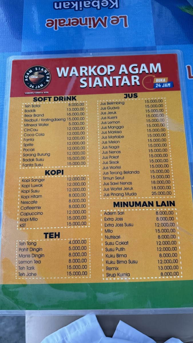 Warkop Agam Siantar Photo Menu 8