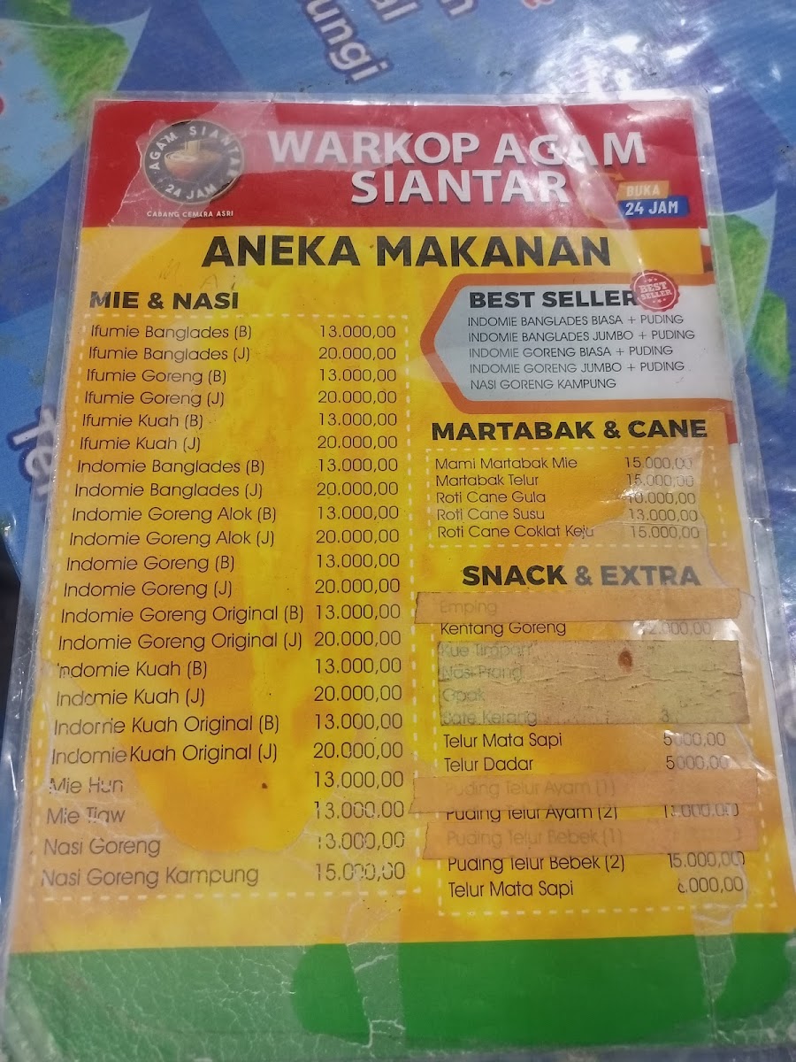 Warkop Agam Siantar Photo Menu 9