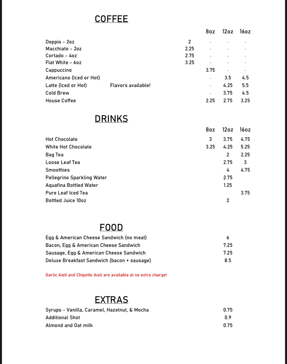 Kafe Con Amor Photo Menu 2