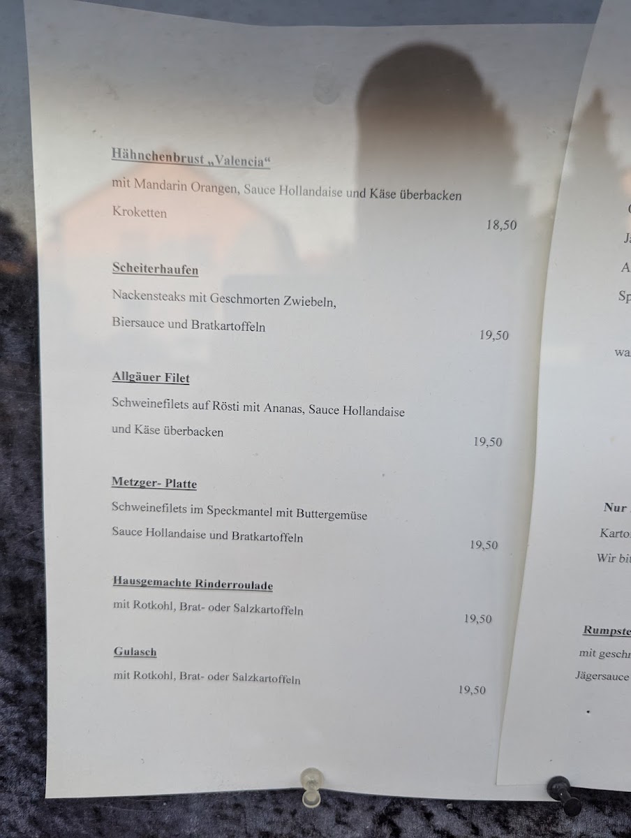 Zum Metzger mit dem Zopf Photo Menu 1