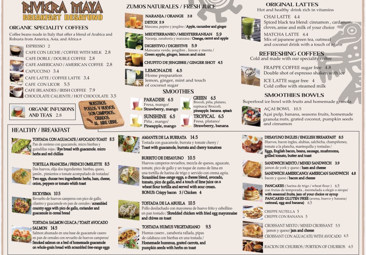 CAFÉ RIVIERA MAYA Photo Menu 1