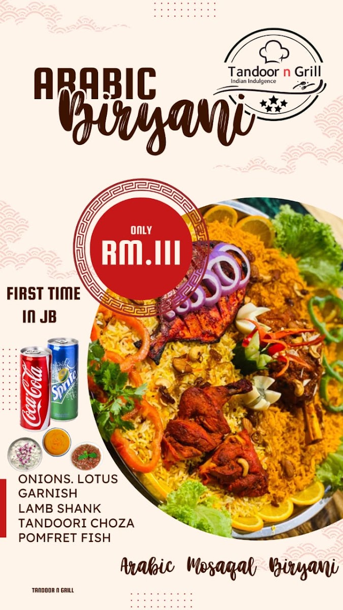 Tandoor N Grill, Permas City Photo Menu 6