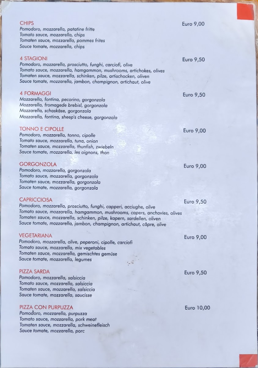 Bar Trattoria da Giovanni Photo Menu 1