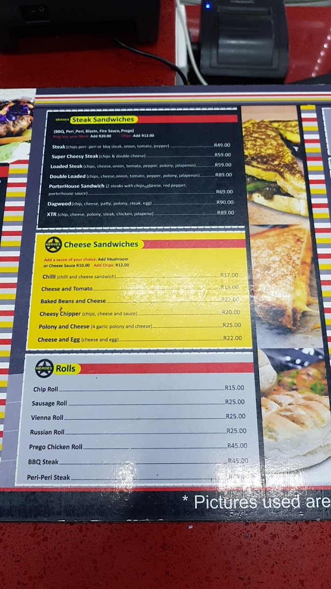 Heroes Diner Lifestyle Photo Menu 10