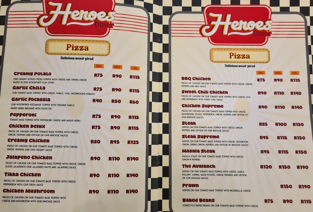 Heroes Diner Lifestyle Photo Menu 6