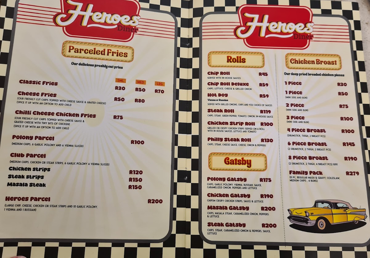 Heroes Diner Lifestyle Photo Menu 7