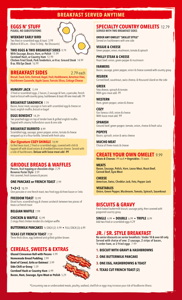 Cozy Cafe Photo Menu 1