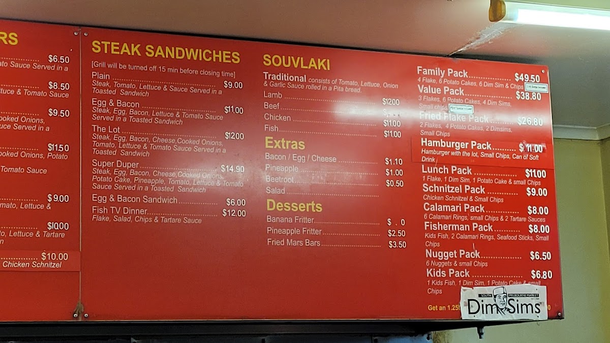 Batman Ave Fish Shop Photo Menu 3
