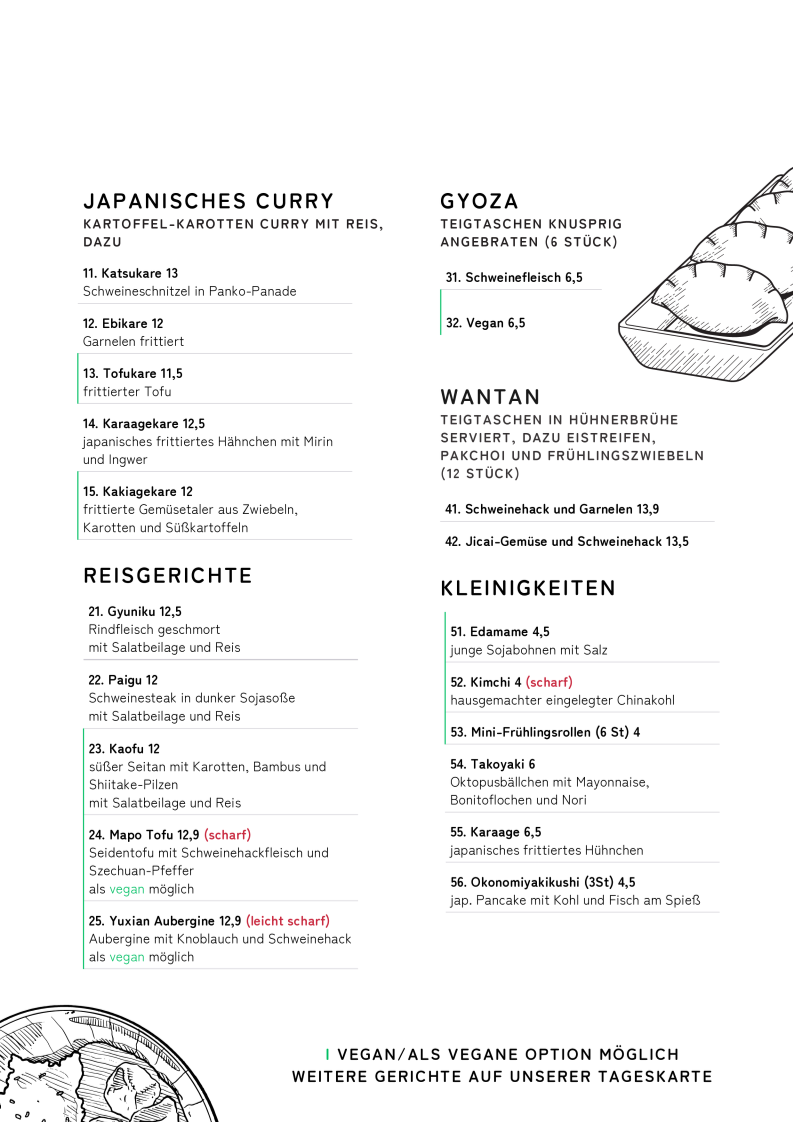 Niu Noodle Soup and Dumplings Photo Menu 1