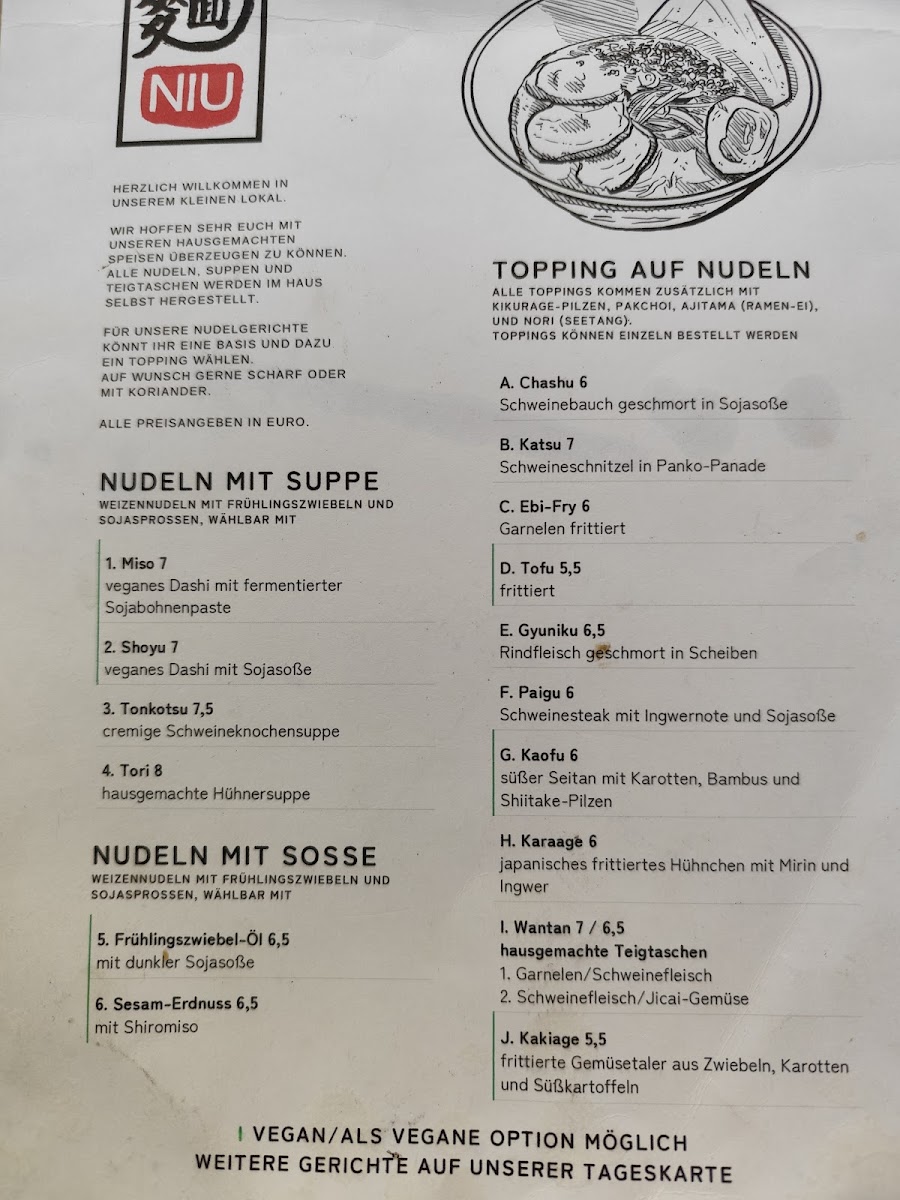Niu Noodle Soup and Dumplings Photo Menu 6