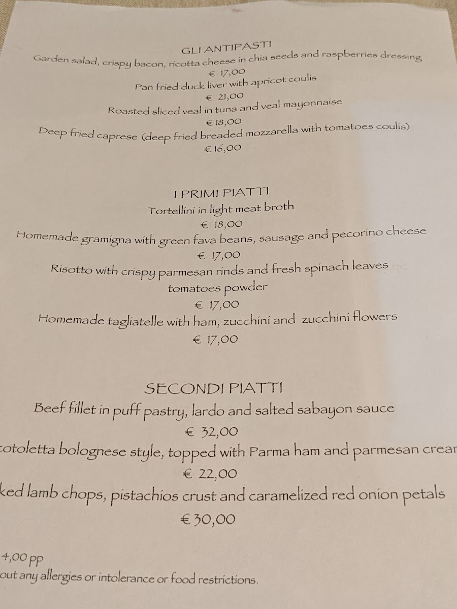 Trattoria Battibecco Photo Menu 2