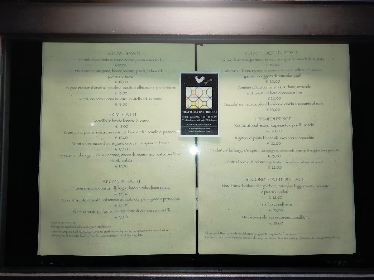 Trattoria Battibecco Photo Menu 4