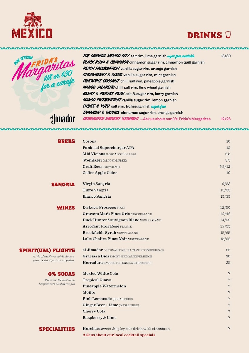 Mexico Hamilton Photo Menu 5