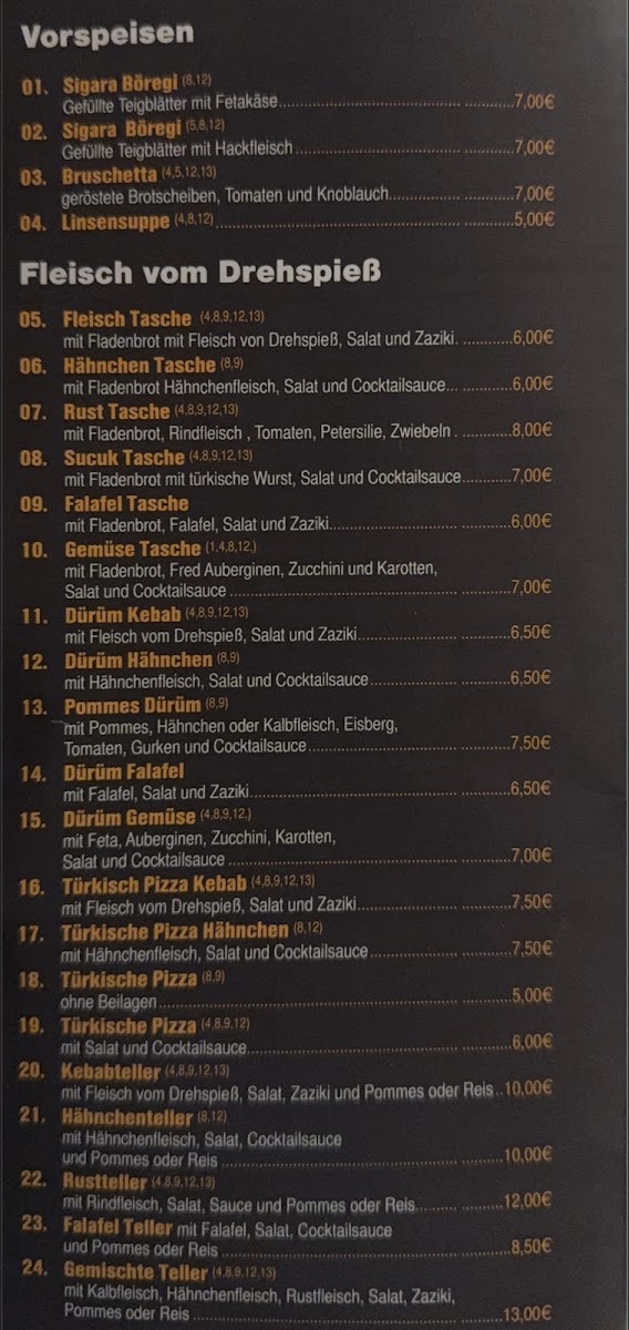 City Royal Kebab Haus Photo Menu 2