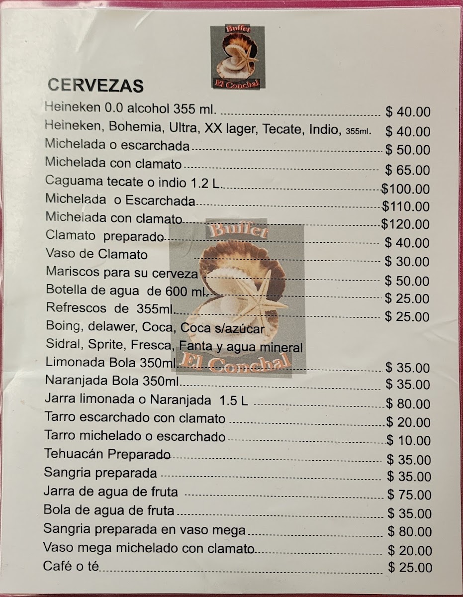 El Conchal Restaurante de Mariscos Photo Menu 1