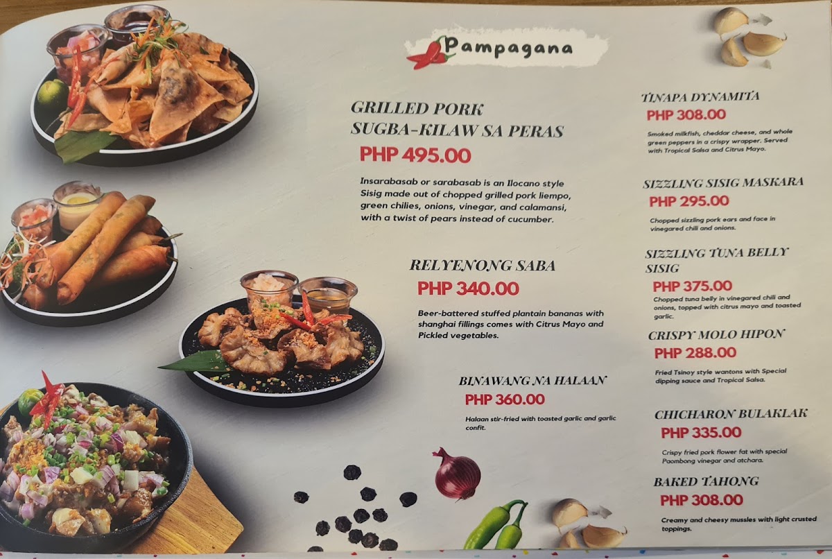 Sam & Jeanne Restaurant Photo Menu 1