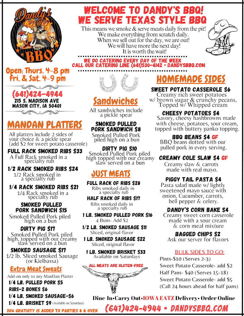 Dandy's BBQ & Catering Photo Menu 3
