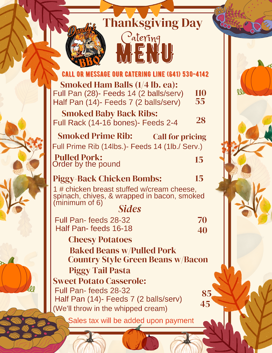 Dandy's BBQ & Catering Photo Menu 5