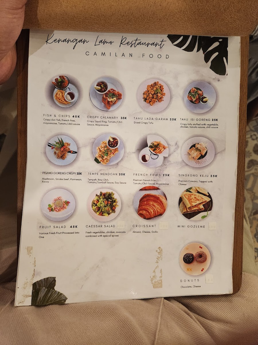 Kenangan Lamo Cafe and Restaurant Photo Menu 3